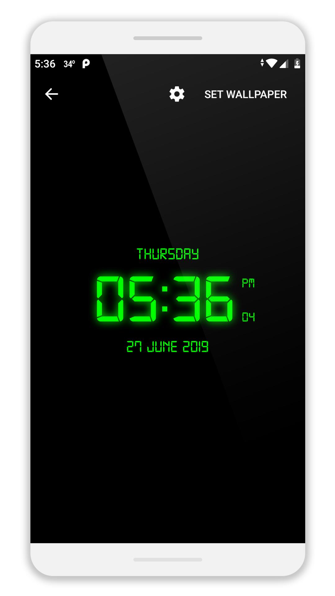 LED Digital Clock LiveWP APK for Android Download