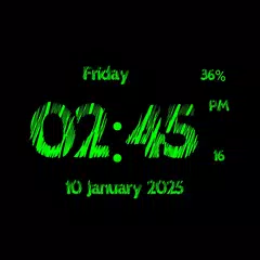 Super Digital Clock Wallpaper