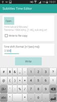Subtitles Time Editor capture d'écran 2