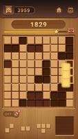 Bloque Sudoku Puzzle de madera Poster
