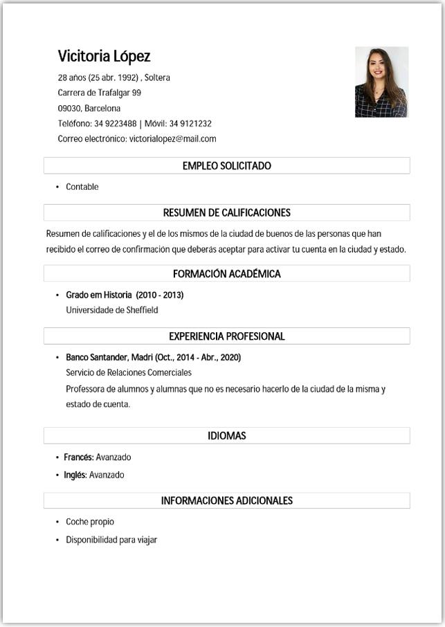 Curriculum Vitae En Español For Android Apk Download