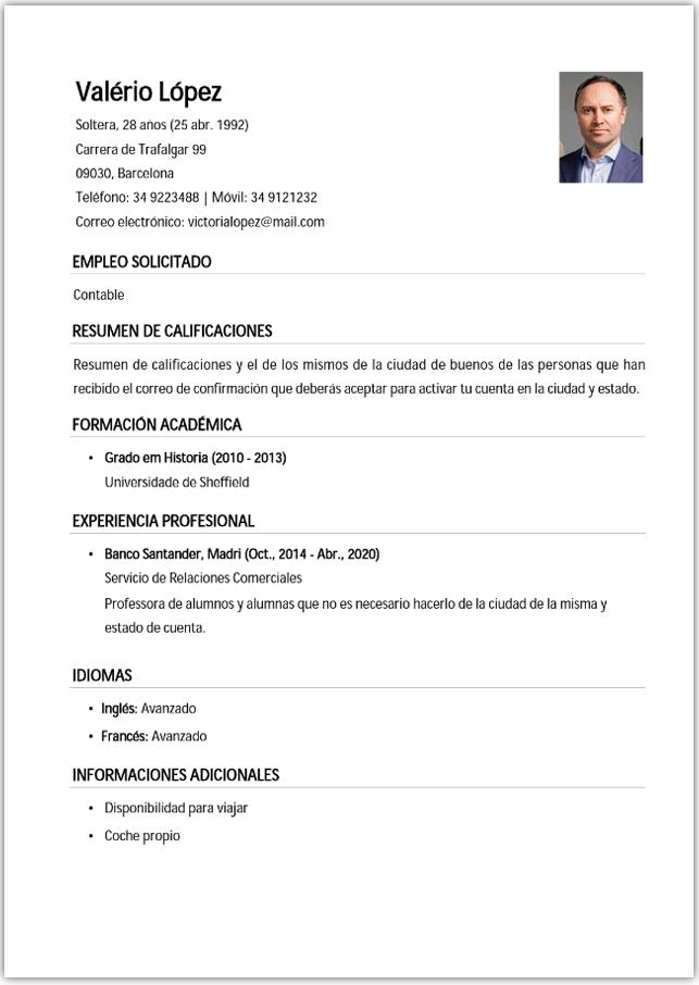 Curriculum Vitae En Español For Android Apk Download