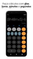 Calculadora de tempo + − × ÷ Cartaz