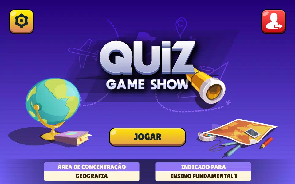 Quiz de Geografia: jogo educativo