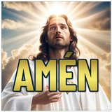 Figurinhas de Amém e Status icon