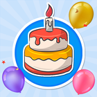 Cartão Mensagem de Aniversário أيقونة