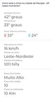 Sensação térmica e previsão do tempo ClimaOnline Ekran Görüntüsü 1