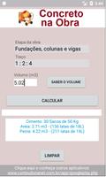 Calculadora para Concreto ポスター