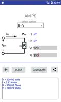 Volt/Amp/Watt/Ohm - Calculator screenshot 2