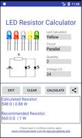 LED - Resistor Calculator Affiche