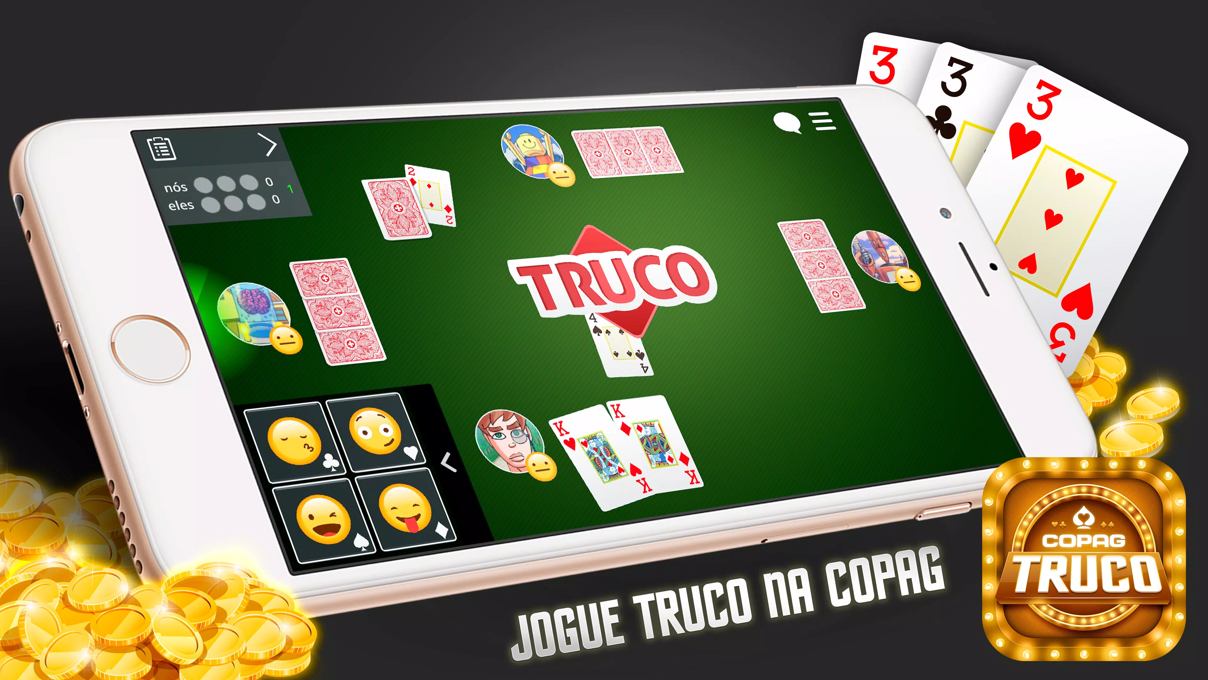 Jogo de Truco :: jogar truco online ou contra o computador