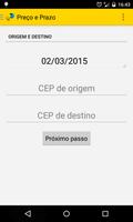 Cálculo Preço e Prazo Correios capture d'écran 2
