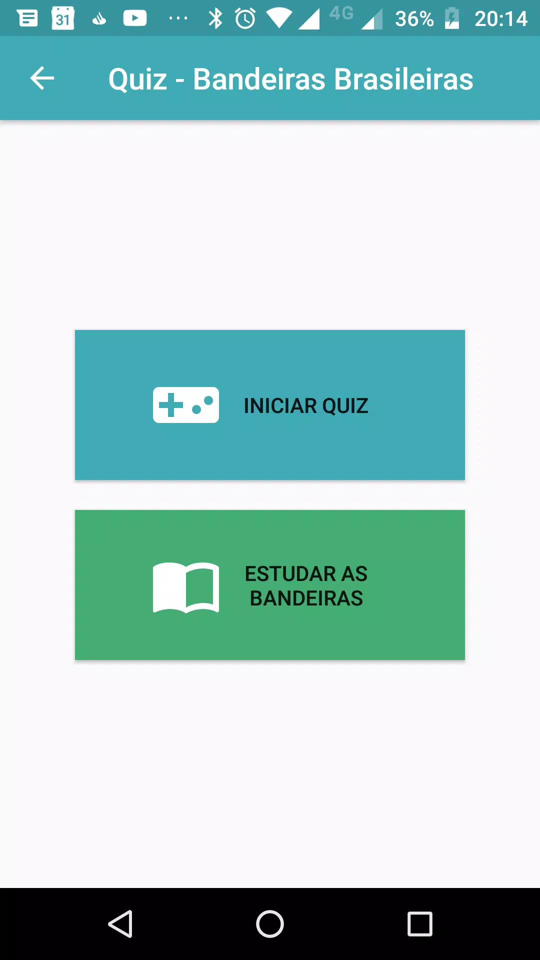 Descarga de APK de Quiz - Bandeiras dos Estados Brasileiros para Android