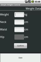 Simple Weight Control Pro تصوير الشاشة 1