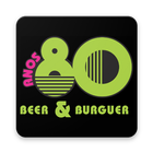 Anos 80 Beer e Burguer आइकन