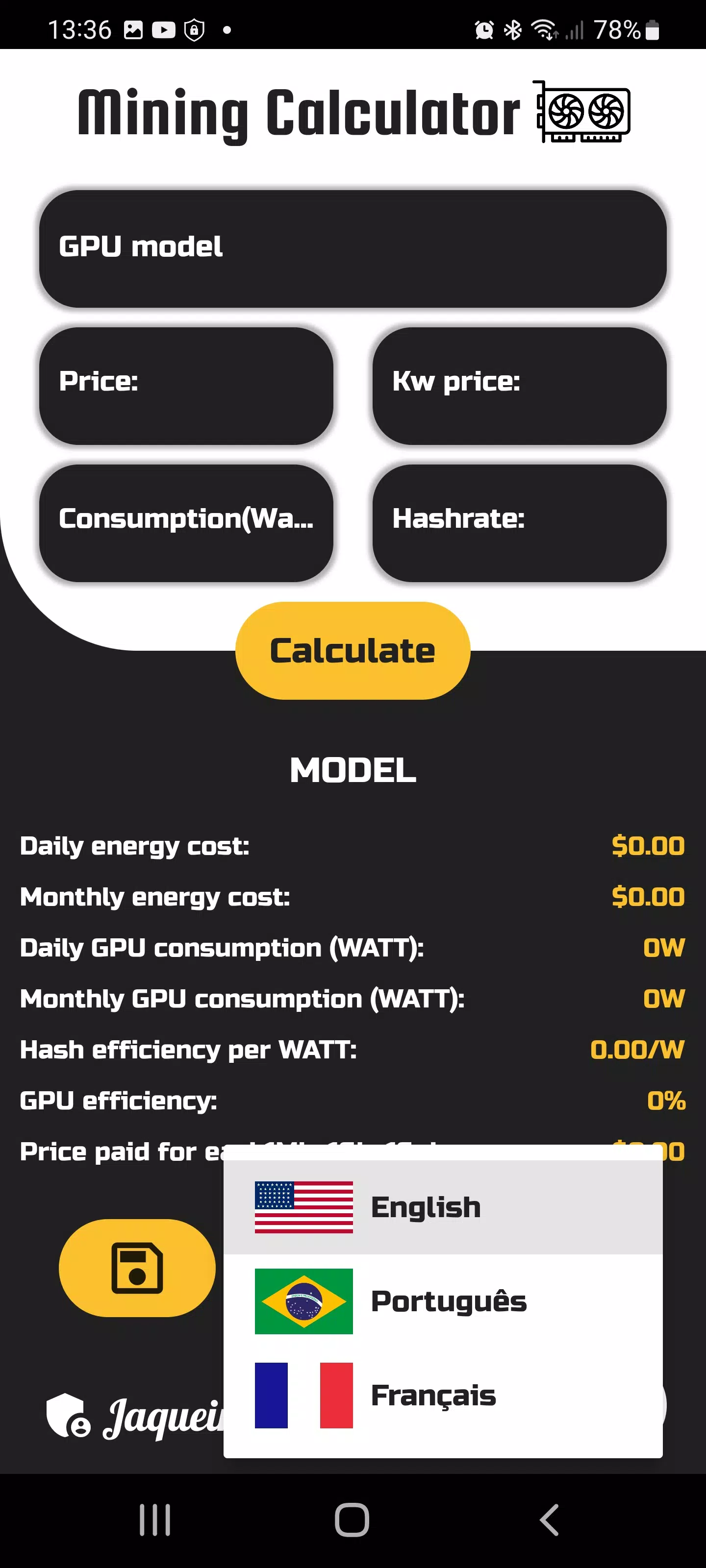 GPU Mining Calculator APK for Android Download