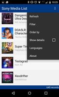 Media List (for Sony) screenshot 1