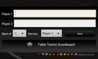 Score Tennis de table - Full capture d'écran 1