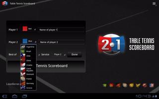 Table Tennis Scoreboard تصوير الشاشة 3