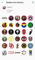 WAStickerApps - Figurinhas Whatsapp DC x Marvel Affiche
