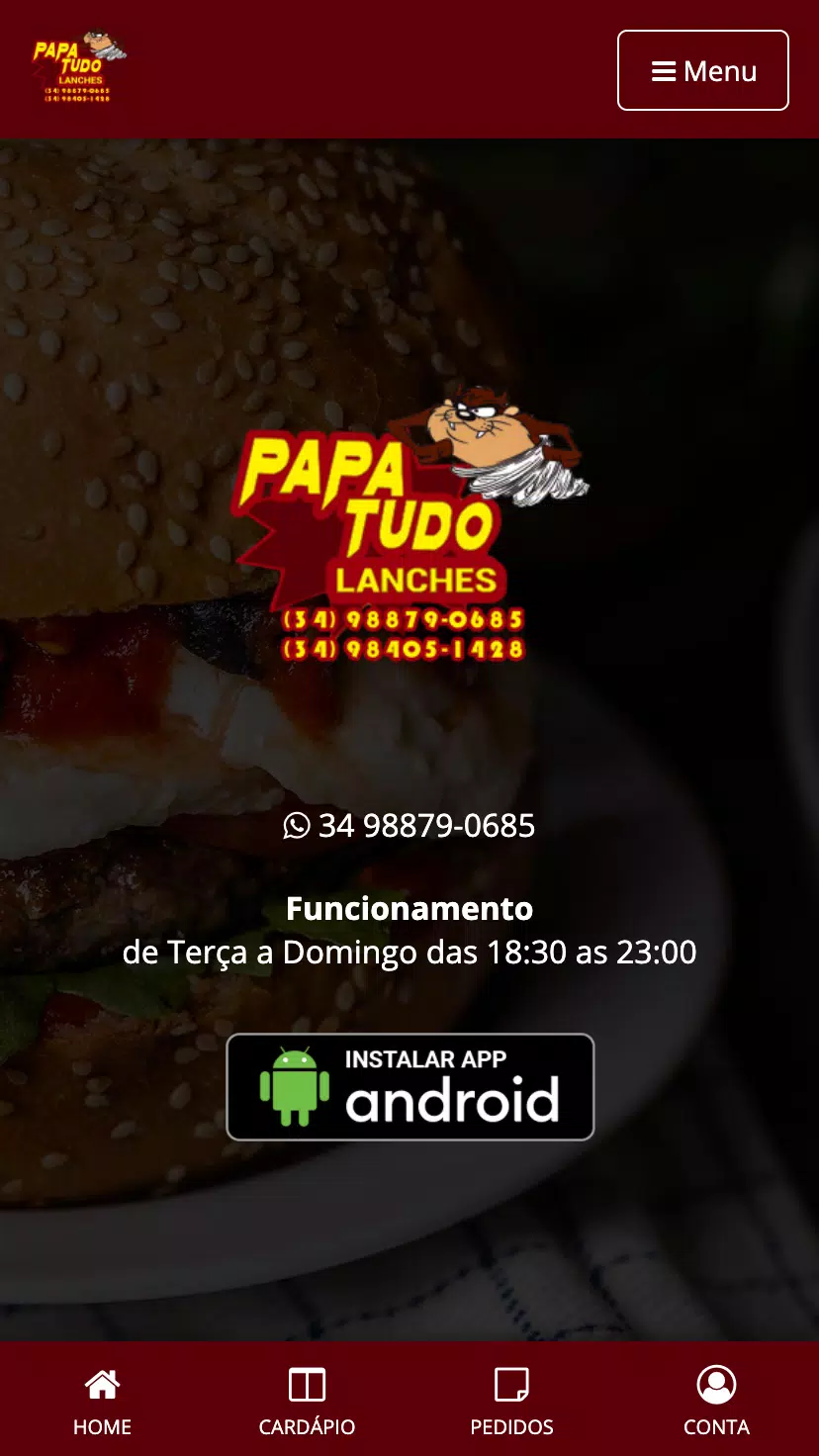 Papa Tudo Lanches APK pour Android Télécharger