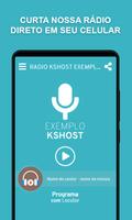 Rádio KSHOST - Exemplo 1 Plakat