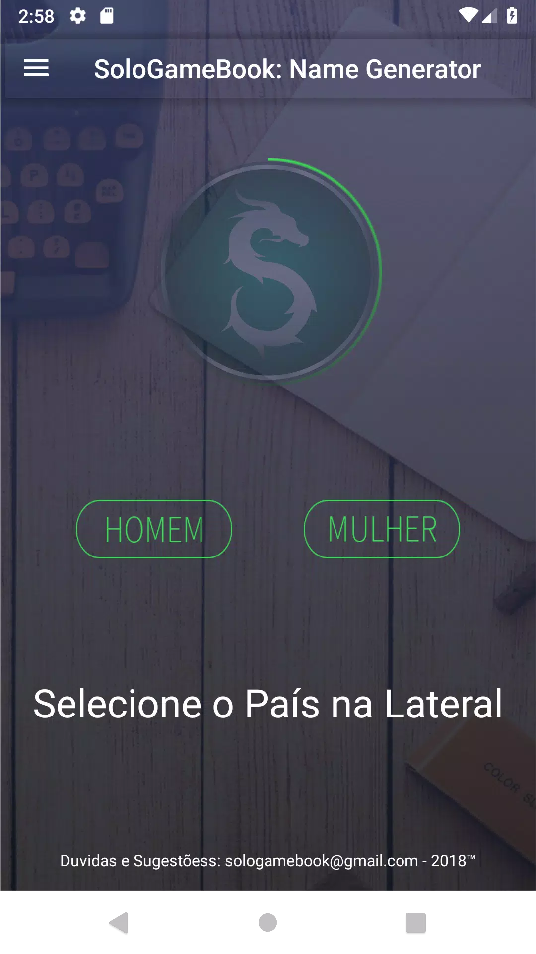 Download do APK de Gerador de Nomes para Android