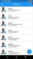 Contacts list ภาพหน้าจอ 1