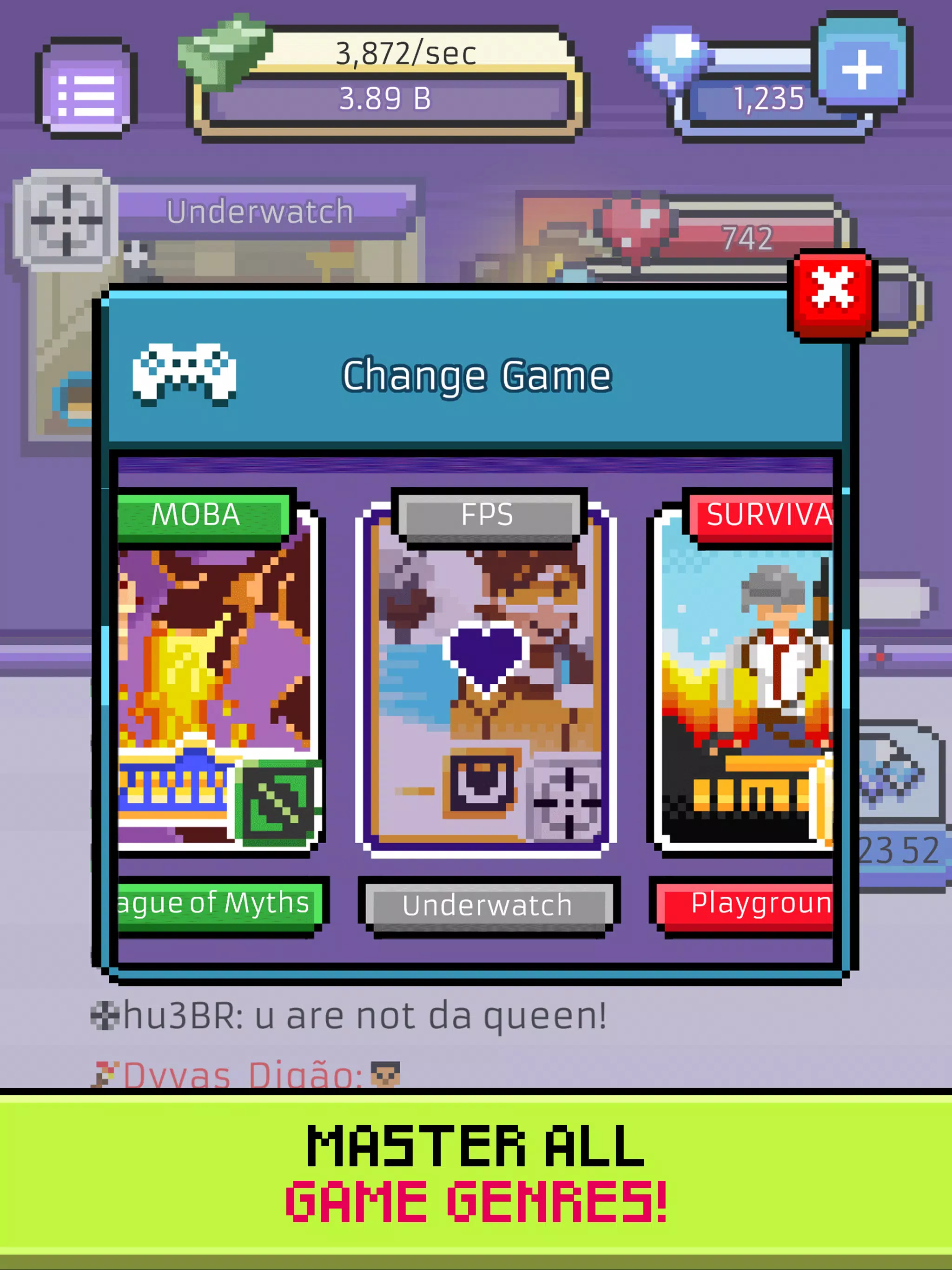 xStreamer: Idle Simulator Game