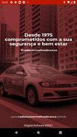 Radio Taxi Vermelho e Branco Poster