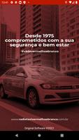 Radio Taxi Vermelho e Branco Affiche