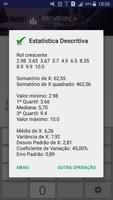 Calculadora de Estatística capture d'écran 2