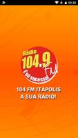 Rádio 104 FM - Itápolis ポスター