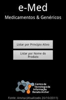 e-Med Medicamentos & Genéricos Affiche