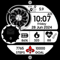 RW1F Digital Watch Face