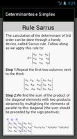 Determinantes e Simplex capture d'écran 3