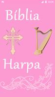 Bible et Christian Harp Femme Affiche