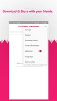 Full Videos Downloader स्क्रीनशॉट 2