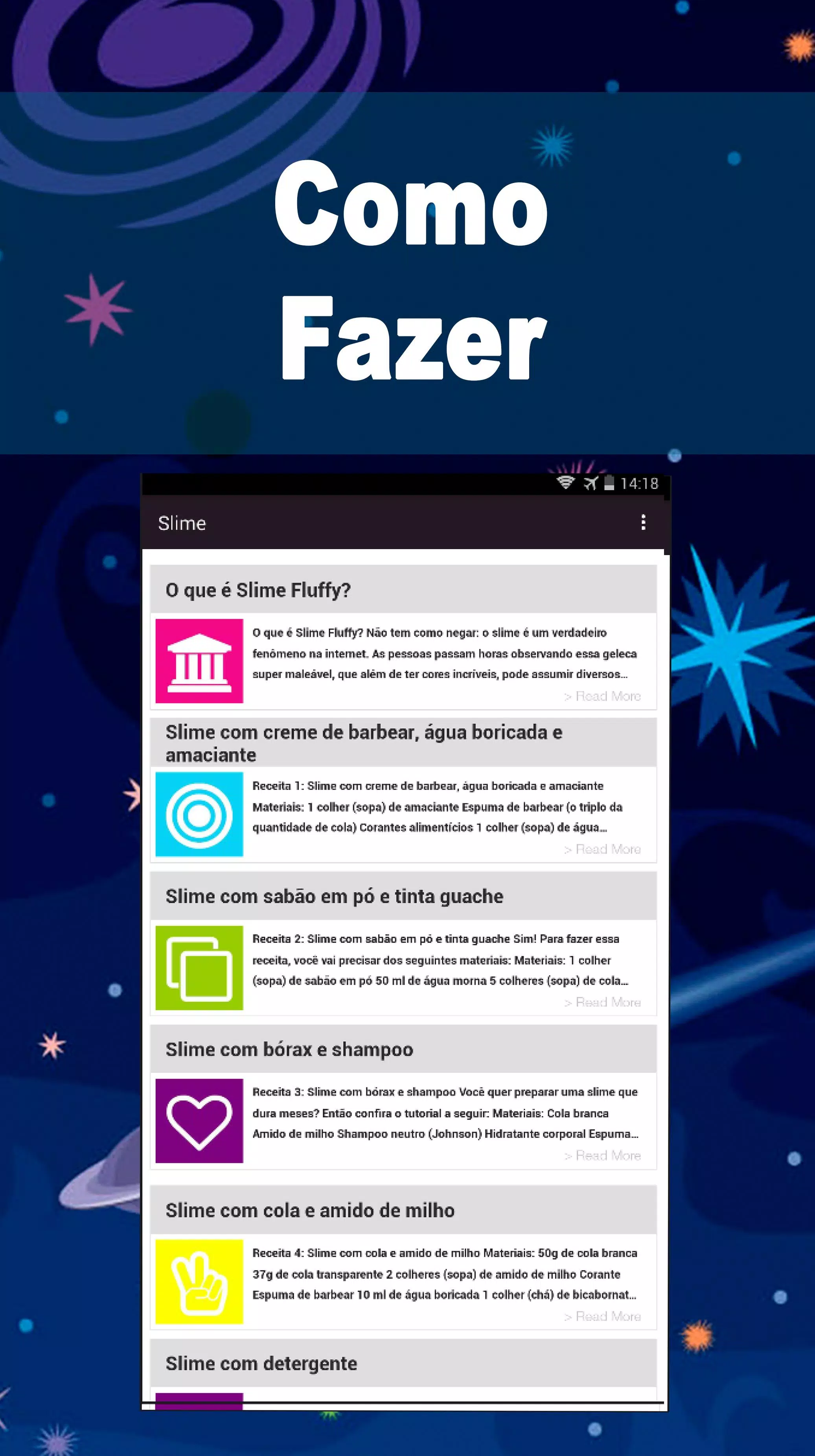 Como Fazer Slime Receita – Apps on Google Play