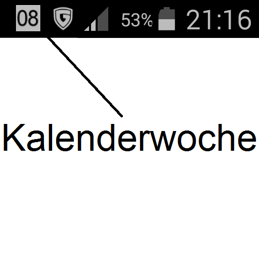 Kalenderwoche in Statusleiste