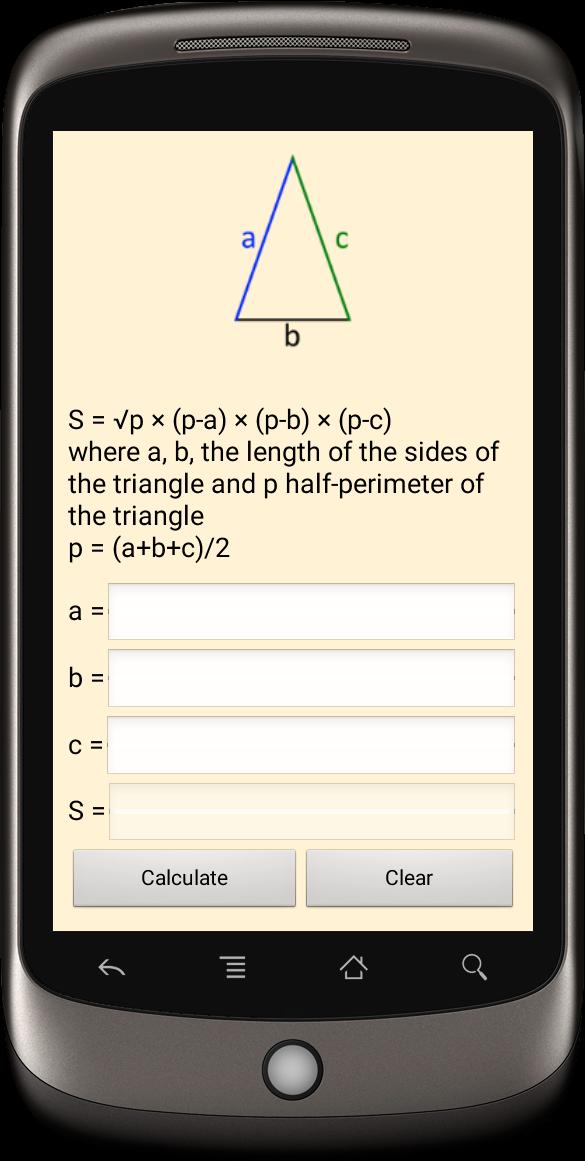 Area Of A Triangle Formula For Android Apk Download Area Of A Triangle Formula For Android Apk Download