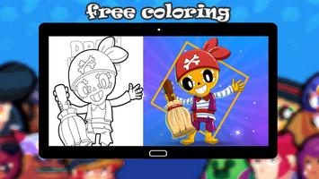 Coloring Book For Brawlers Stars Ekran Görüntüsü 1