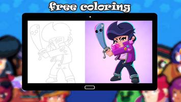 Coloring Book For Brawlers Stars Ekran Görüntüsü 2
