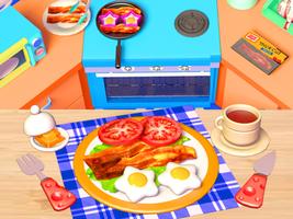 Food Games: Cook Breakfast 3D постер