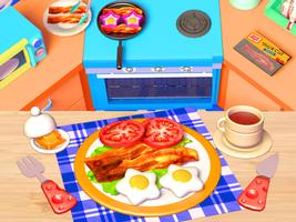 Food Games: Cook Breakfast 3D-poster