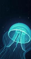 Bright magical creature jellyfish live wallpaper Affiche