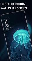 Bright magical creature jellyfish live wallpaper capture d'écran 2