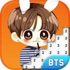 BTS Army Pixel Art - Number Coloring Books آئیکن