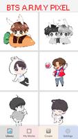BTS Army Pixel Art - Number Coloring Books 海報