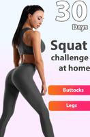 Poster Sfida di squat di 30 giorni